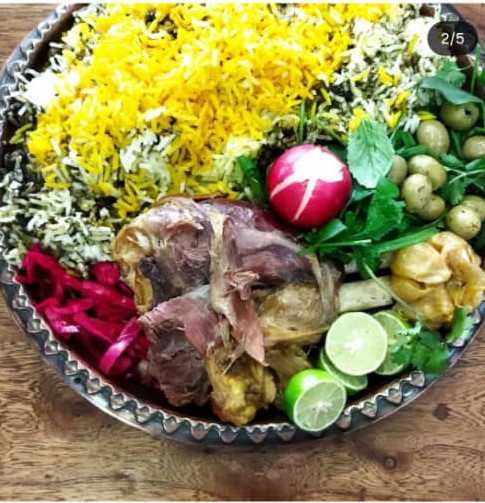 باقالی پلو با گردن